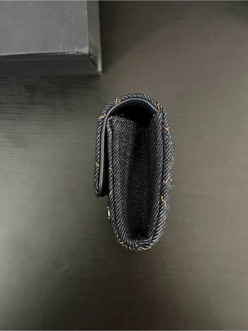 Chanel Classic Flap Card Holder [Denim/Navy Blue]